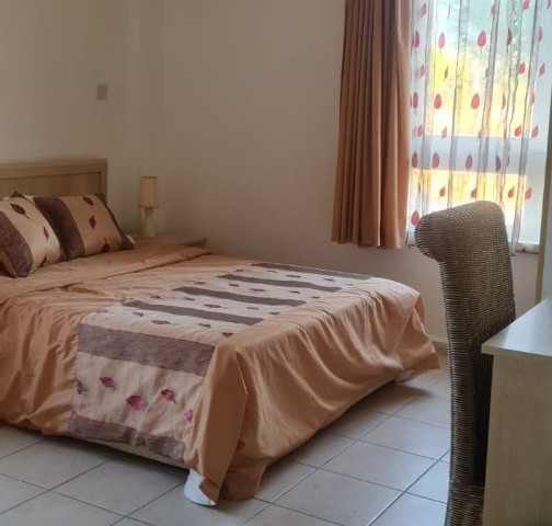 Furnished, air-conditioned 2-bedroom apartment in a complex with a shared pool