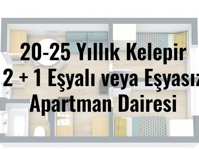 DAÜ’ye yakın kelepir 2+1 apartman dairesi 