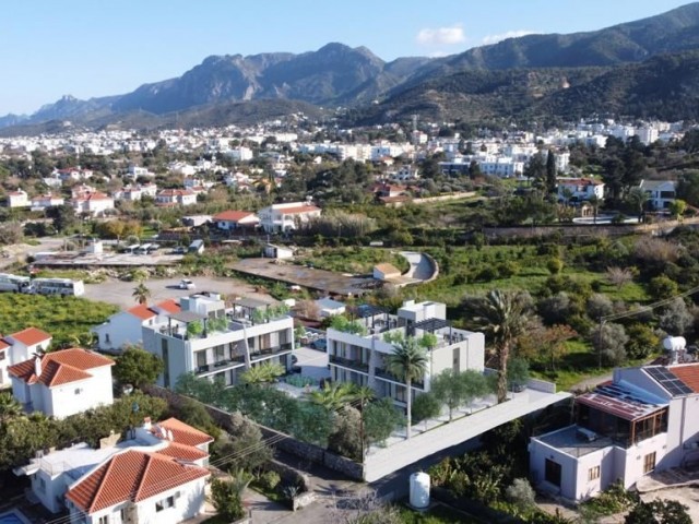 Erdgeschoss- und Terrassenwohnungen zum Verkauf in der Region Babylon Gardens in Lapta, Kyrenia!!!