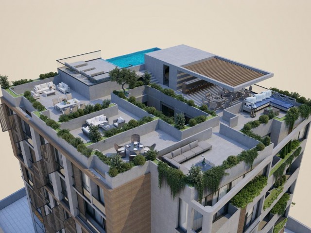 Girne Karakum Bölgesinde Satılık 3+1 Penthouse !!!