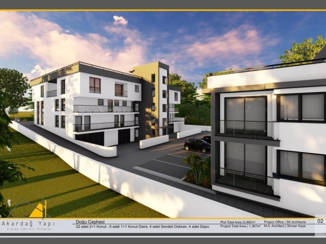 1+1 FLATS FOR SALE IN ÇATALKOY, KYRENIA, ON THE HIGHWAY