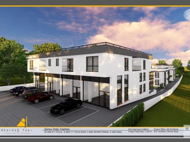 1+1 FLATS FOR SALE IN ÇATALKOY, KYRENIA, ON THE HIGHWAY