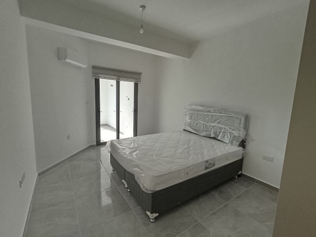 Brand new, fully furnished 1+1 flat for rent in Çatalköy, Kyrenia, with its own terrace area.