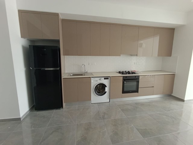 Brand new, fully furnished 1+1 flat for rent in Çatalköy, Kyrenia, with its own terrace area.