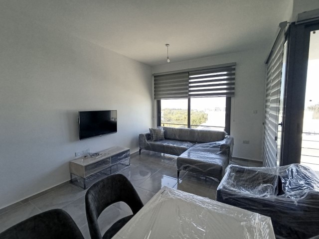 Luxury 2+1 new fully furnished flat for rent in Çatalköy, Kyrenia, with its own terrace and barbecue area.