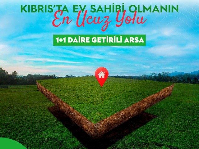 LAND SHARE WITH RESIDENTIAL zoning, 1+1 FLAT, WITH RETURN IN GÇİTKALE