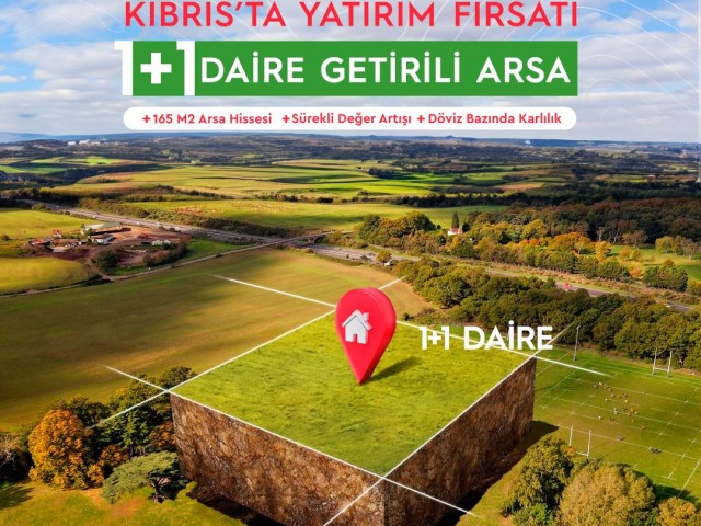 LAND SHARE WITH RESIDENTIAL zoning, 1+1 FLAT, WITH RETURN IN GÇİTKALE