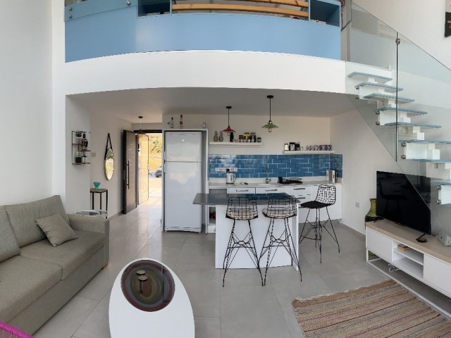 FULLY FURNISHED 1+1 LOFT FOR SALE IN KYRENIA, BAHCELI !!