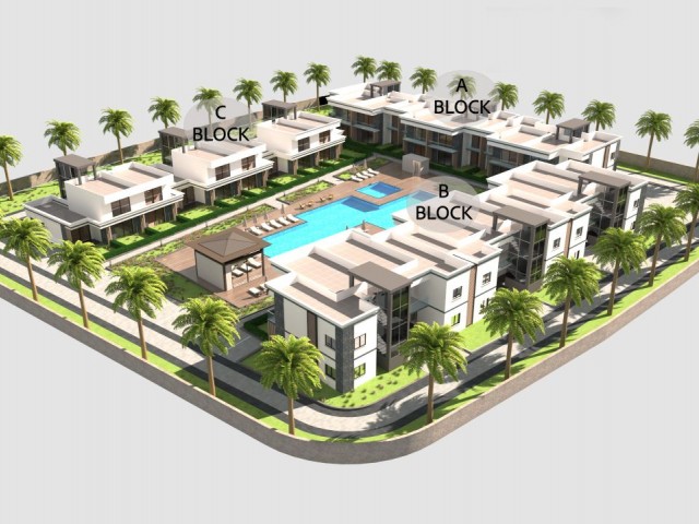 1 BEDROOM APARTMENT -GREAT FOR INVESTMENT- FOR SALE IN KYRENIA BAHÇELI !!