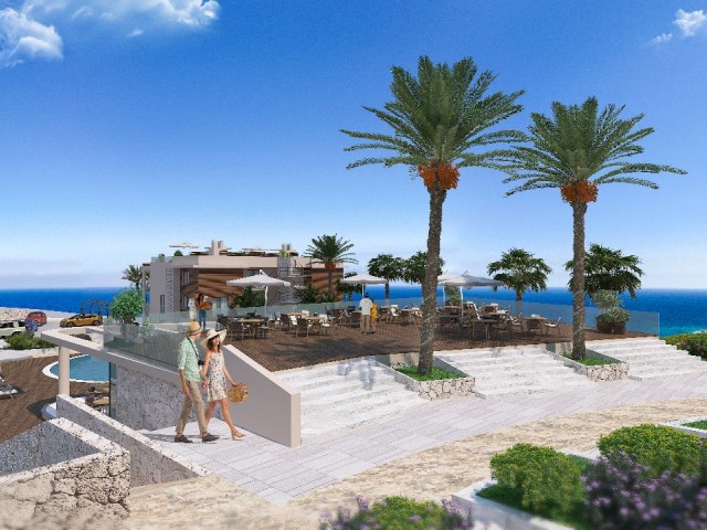 1 BEDROOM FOR SALE IN A NEW PROJECT !! IN FRONT OF THE MARINA PROJECT IN ESENTEPE, KYRENIA !!