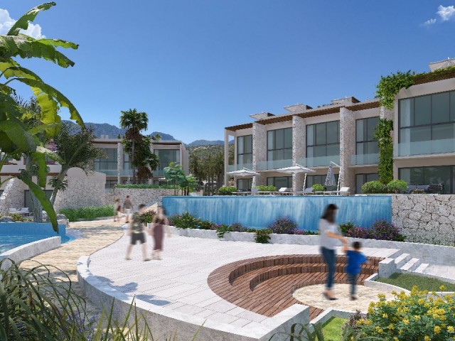 1 BEDROOM FOR SALE IN A NEW PROJECT !! IN FRONT OF THE MARINA PROJECT IN ESENTEPE, KYRENIA !!