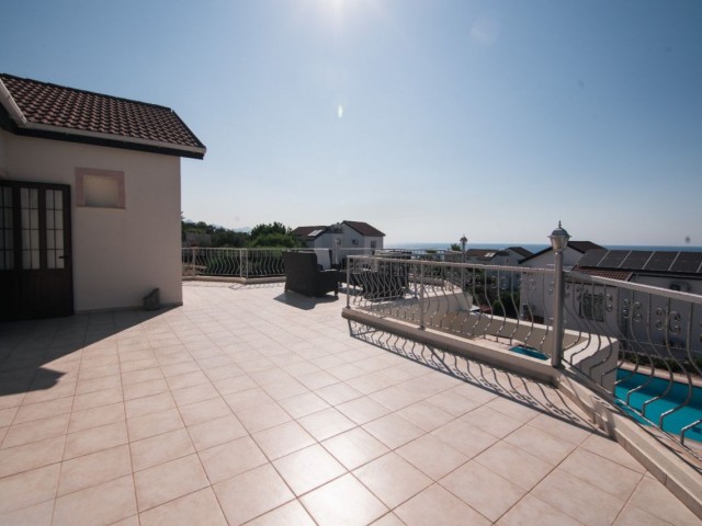 FULLY EQUIPPED 4 BEDROOM VILLA WITH SEA VIEWS IN ESENTEPE KYRENIA !!