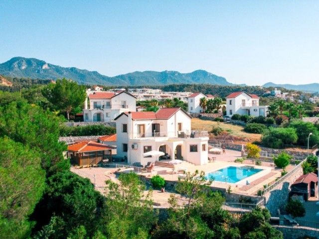 FULLY EQUIPPED 4 BEDROOM VILLA WITH SEA VIEWS IN ESENTEPE KYRENIA !!