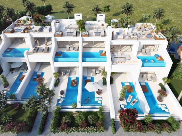 LUXURIÖSES GARTENLOFT MIT 3 SCHLAFZIMMERN UND PRIVATEM POOL IN BAHCELI KYRENIA !!