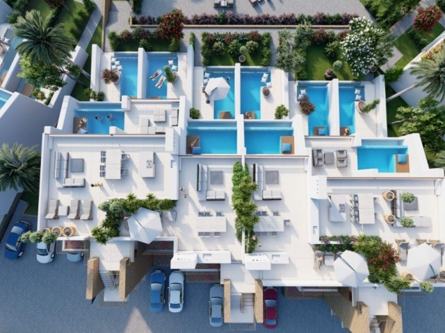 3 BEDROOM LUXURY GARDEN LOFT WITH PRIVATE POOL IN BAHCELI KYRENIA !!