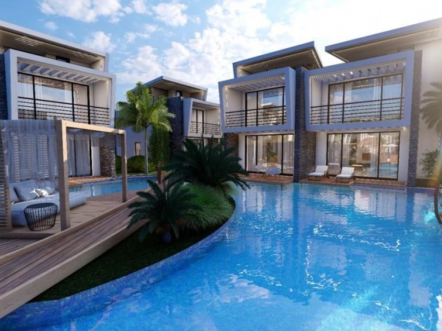 Girne Lapta'da  Projeden Satılık  İkiz ve Müstakil Villalar 