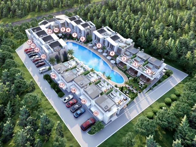 Flats for Sale within the Project in Kyrenia Lapta