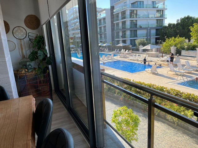 Super Luxury Flat with Pool and Sea Views in a Secure Residence in Kyrenia Center FOR SALE