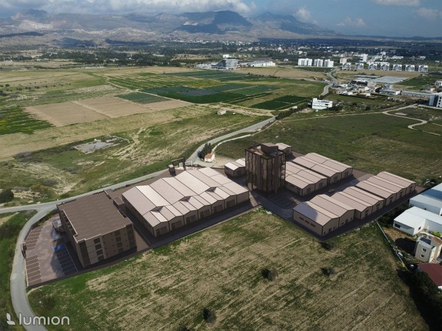 In Minareliköy, Nikosia, in einer Plaza-Umgebung am strategischsten Punkt der Insel: Lagerhäuser mit hohen Mietrenditen zum Verkauf!