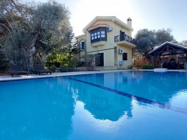 Close to the Center of Kyrenia, Large Land with Pool, Villa for Sale