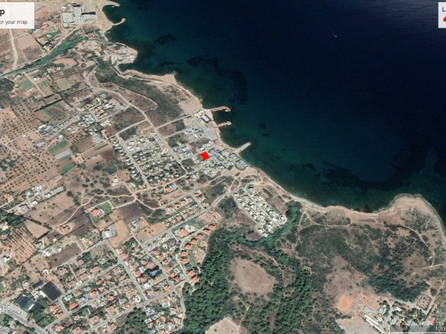 Plot for sale for a single villa in Kyrenia Çatalköy area, 30 m from the sea