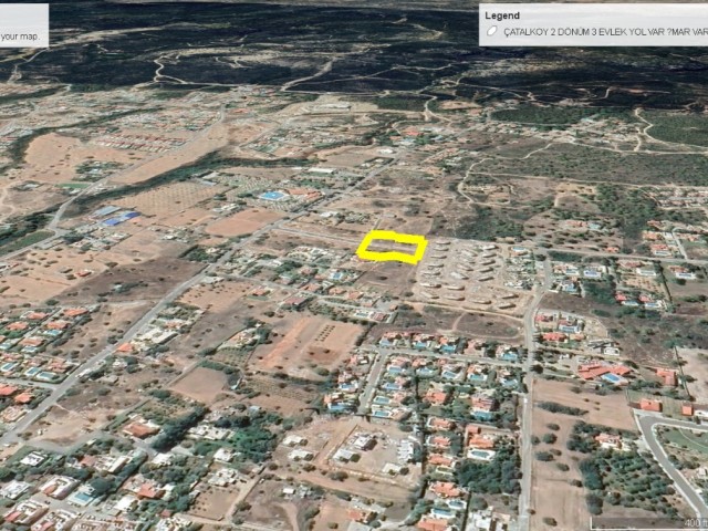 Land for sale in Kyrenia Çatköy 3700m2