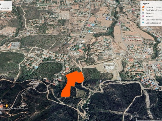 11 Hektar Land zum Verkauf in der Gegend von Kyrenia Çatalköy