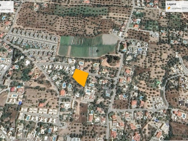 Land for sale in a magnificent location in Kyrenia Ozanköy