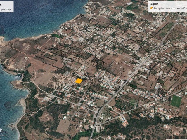 2 acres of land for sale in Karşıyaka close to the sea