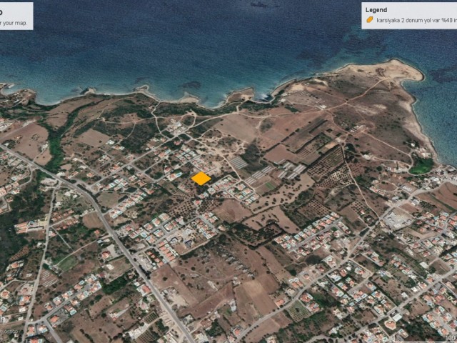 2 acres of land for sale in Karşıyaka close to the sea