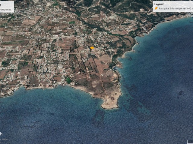 2 acres of land for sale in Karşıyaka close to the sea