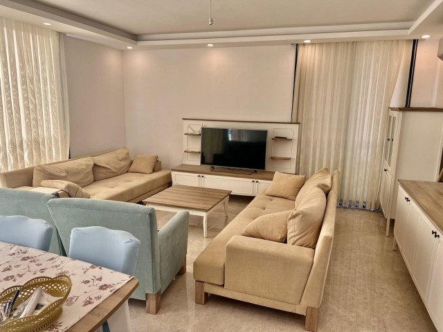 2+1 flat for sale in a site with pool in Alsancak, Kyrenia