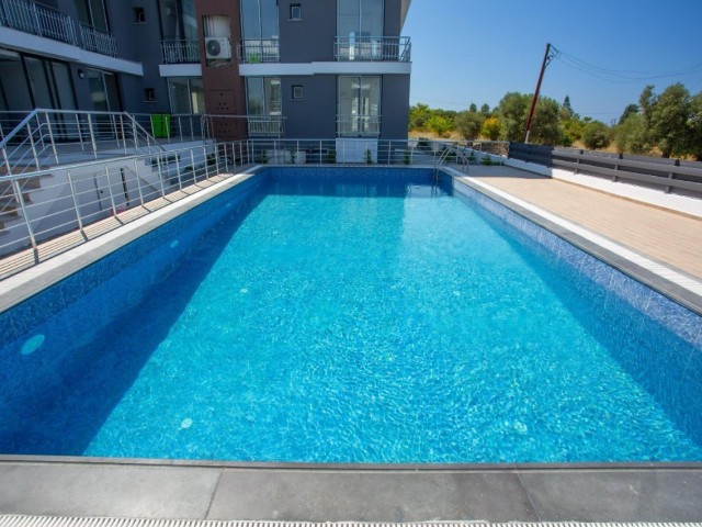 2+1 flat for sale in a complex with a pool in Kyrenia Lapta region