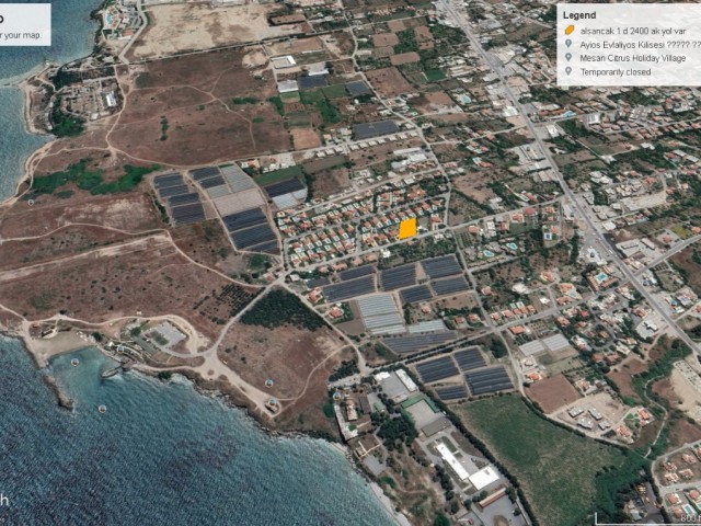 1562m2 land for sale on the sea side of Kyrenia Alsancak