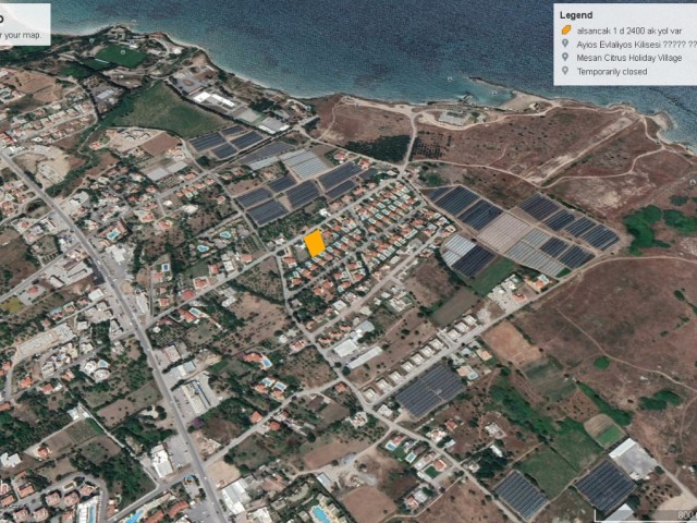 1562m2 land for sale on the sea side of Kyrenia Alsancak