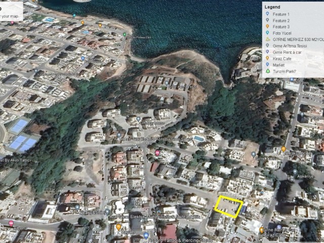 5-storey land with permission for sale in Kyrenia center