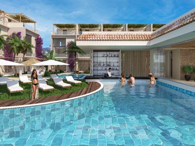 Zypern Famagusta Tatlisu 2+1 Apartments direkt am Meer mit herrlicher Aussicht zu verkaufen