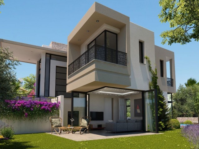 Kıbrıs Girne Zeytinlikte Satılık 4+1 Türk Malı Villa