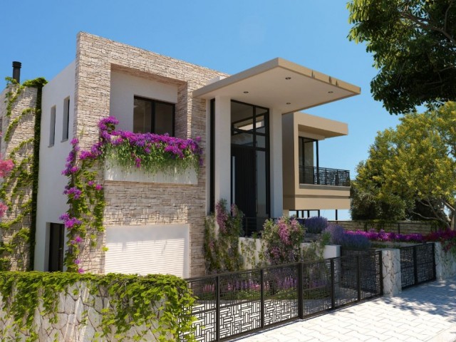 Kıbrıs Girne Zeytinlikte Satılık 4+1 Türk Malı Villa