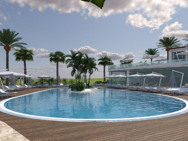 1+1 Luxury Apartments With Garden For Sale In Cyprus - Kyrenia - Esentepe