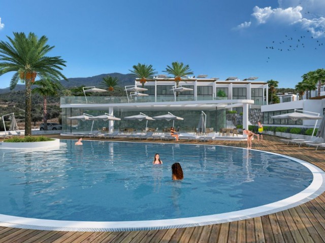 Luxusapartments mit Studiogarten zum Verkauf in Zypern – Kyrenia – Esentepe