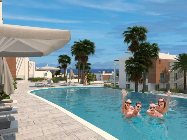 Luxusapartments mit Studiogarten zum Verkauf in Zypern – Kyrenia – Esentepe