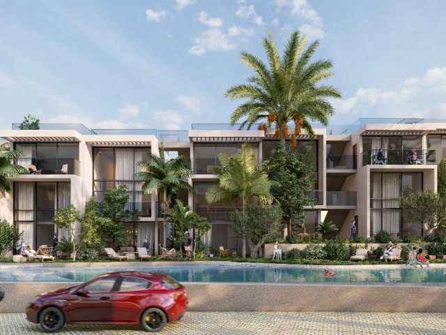 KKTC Zypern Girne Esentepe Penthouse-Studio-Apartment zu verkaufen