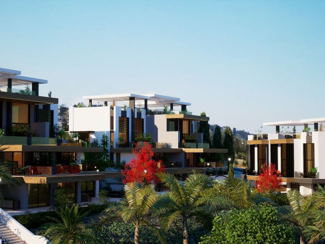 1+1 Terrace Luxury Apartments for Sale in Cyprus - Kyrenia - Esentepe