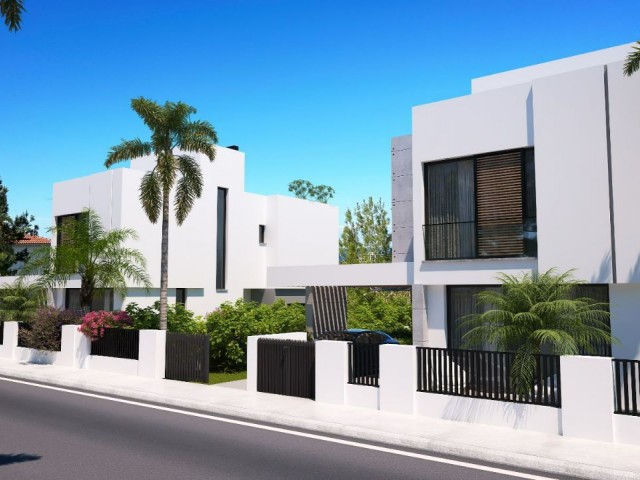 4+1 Triplex-Villen mit türkischem Titel und Meerblick zum Verkauf in Zypern – Kyrenia – Çatalköy