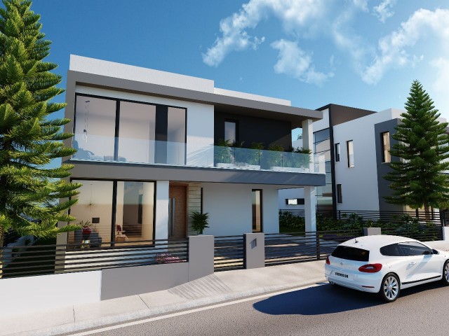 Kıbrıs Lefkoşa Gönyeli Aşklar Tepesinde Satılık Modern Villa