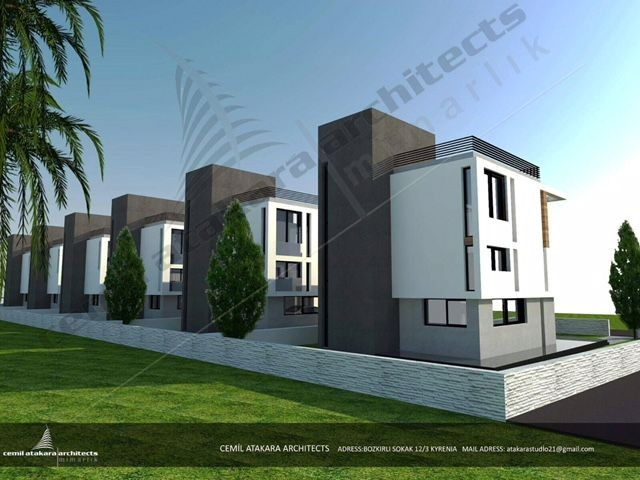 Kıbrıs - Girne - Karaoğlanoğlunda Denize Yürüme Mesafesinde Satılık 3+1 Modern Villalar