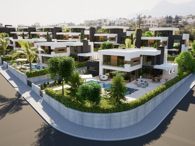 Ultraluxuriöse 4+1 wunderschöne Villa mit Aussicht zum Verkauf in Zypern – Kyrenia – Edremit