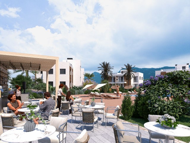 2+1 Modern Apartments with Mountain and Sea Views for Sale in Cyprus - Kyrenia - Karaağaç