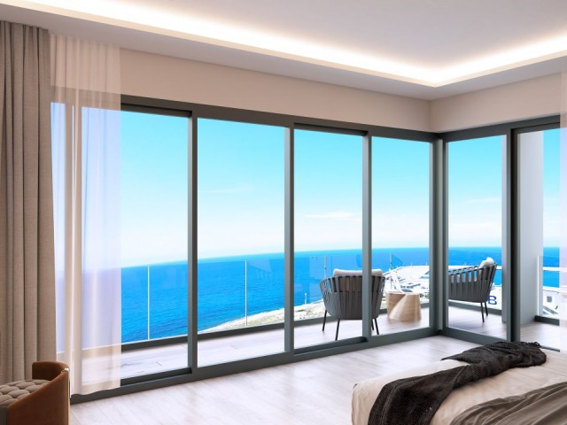 2+1 Luxury Apartments for Sale in Kyrenia Center, Cyprus